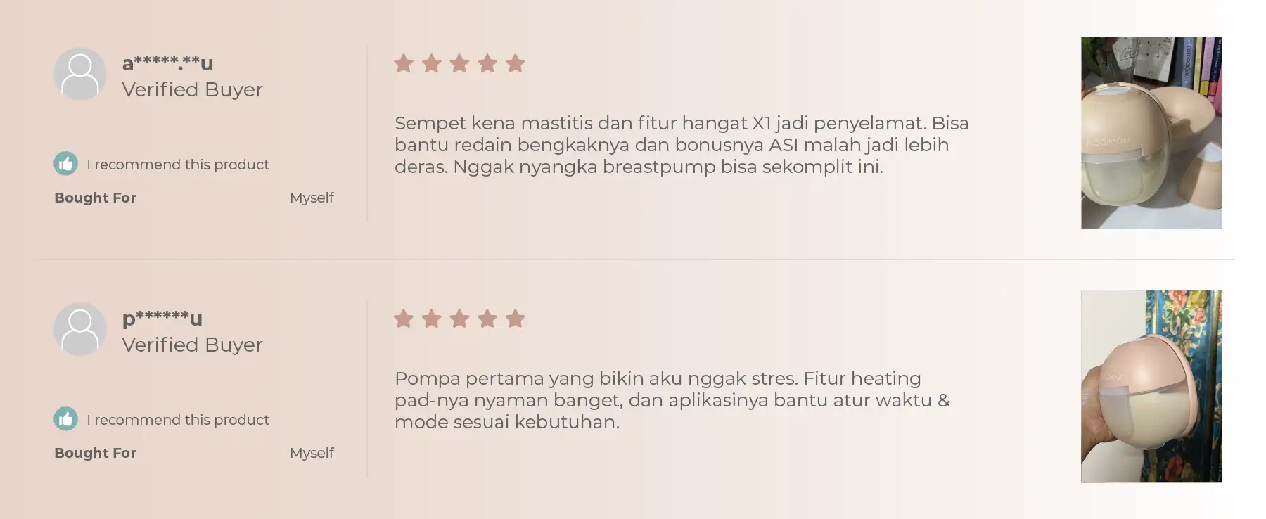 Gambar penjelasan desktop MOOIMOM X1 Ultra pompa ASI elektrik hands-free, menampilkan fitur dan keunggulan desain.