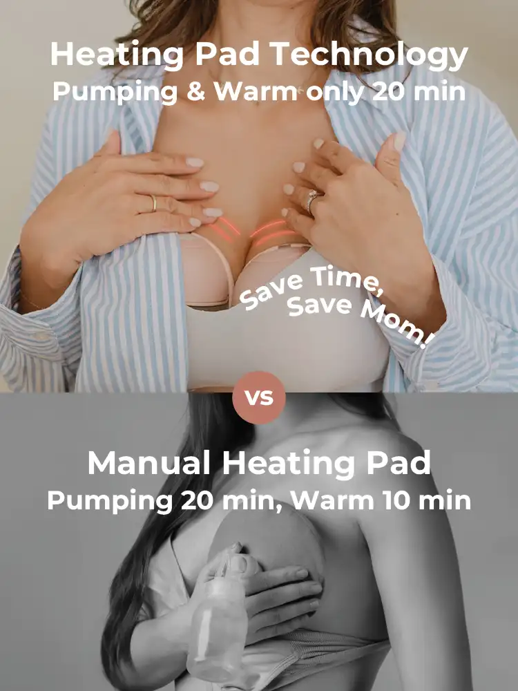 Gambar penjelasan mobile MOOIMOM X1 Ultra pompa ASI elektrik hands-free, menyoroti keunggulan dan kemudahan penggunaan.