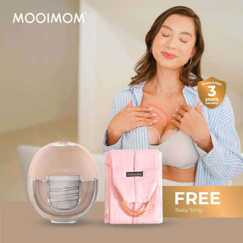 MOOIMOM X1 Ultra Smart Hands Free Electric Breast Pump 1 Pcs - Pompa ASI Elektrik Hands-Free