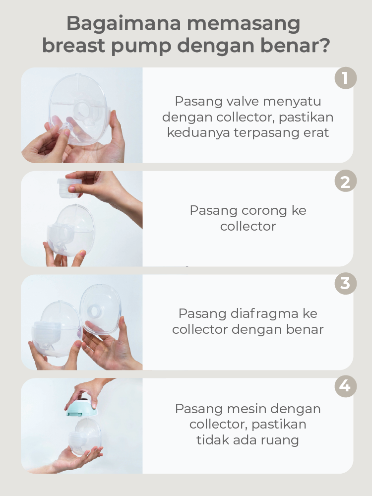 MOOIMOM Hands Free Electric Breast Pump M2 Pro 2 Pcs description image