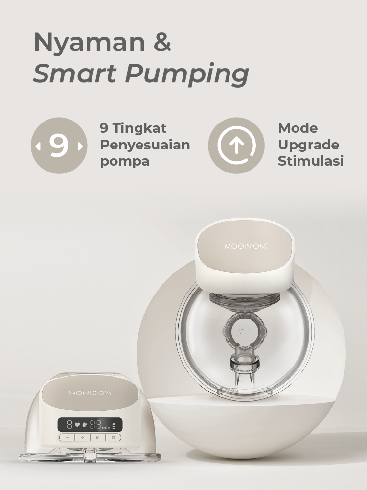 MOOIMOM Hands Free Electric Breast Pump M2 Pro 2 Pcs description image