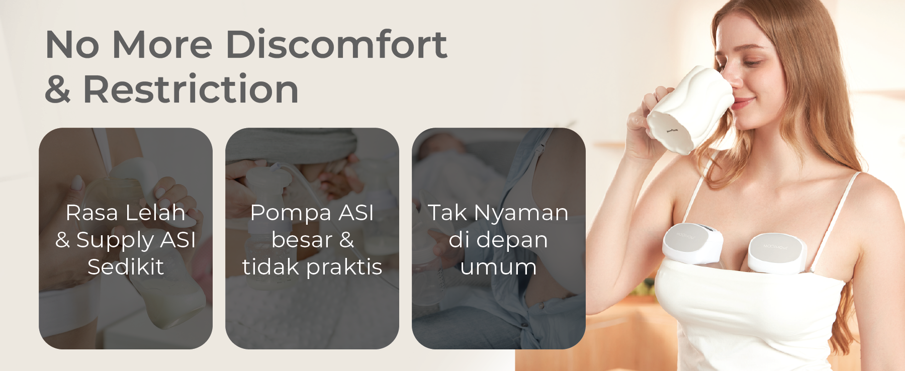 MOOIMOM Bundle Breastpump M2 Pro X Cooler Bag description image