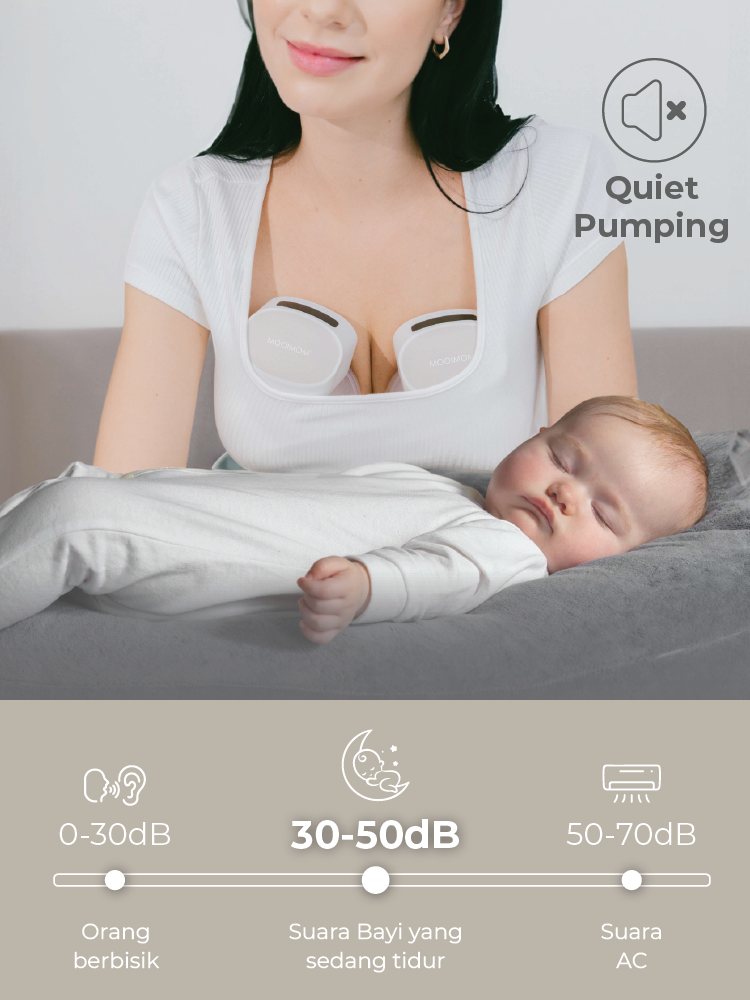 MOOIMOM Hands Free Electric Breast Pump M2 Pro description image