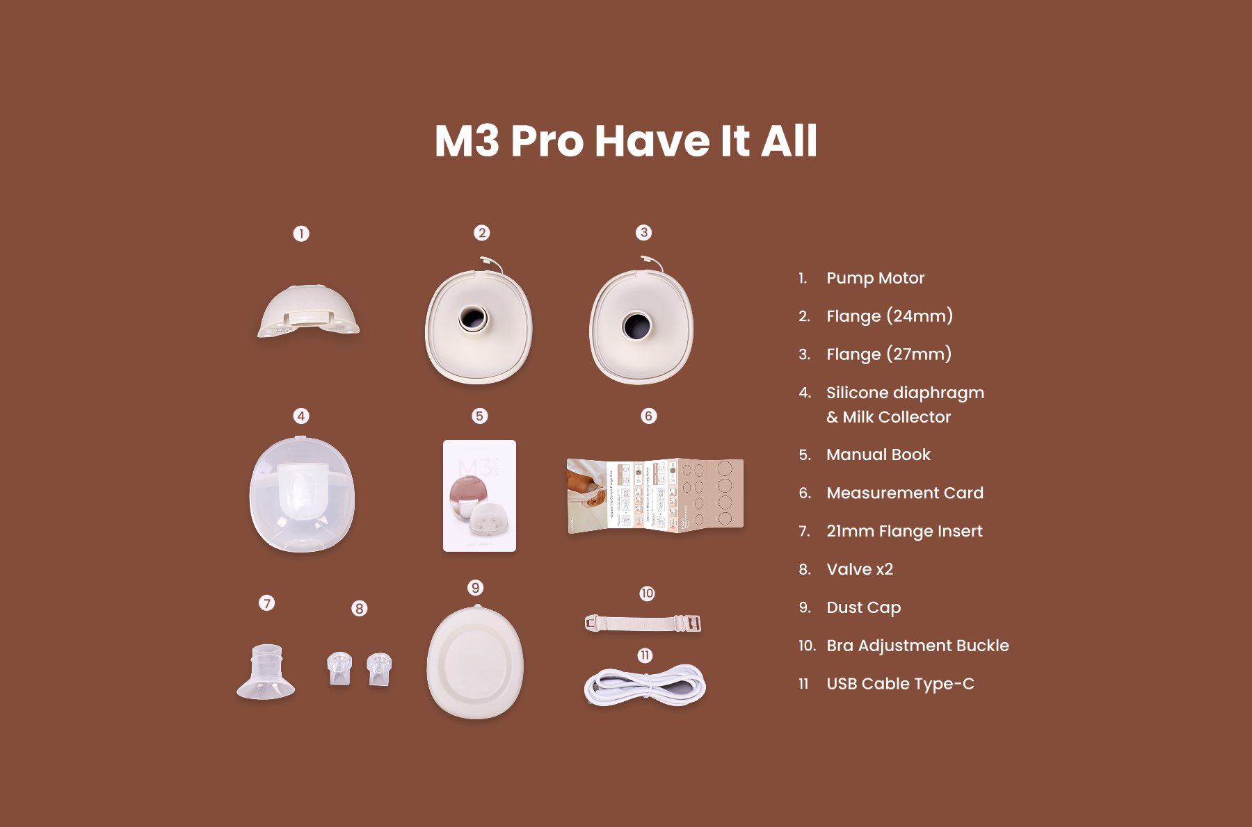 MOOIMOM M3 Pro Air Flow Handsfree Electric Breast Pump description image