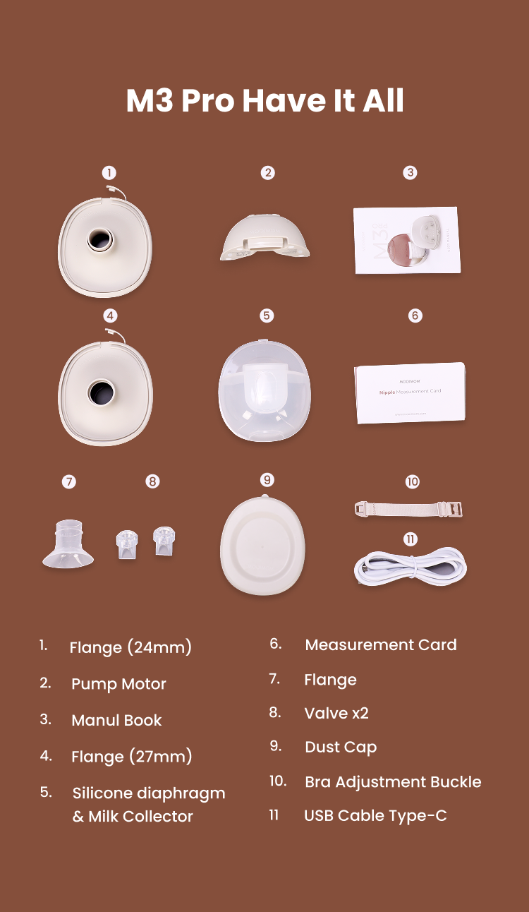 MOOIMOM M3 Pro Air Flow Handsfree Electric Breast Pump description image