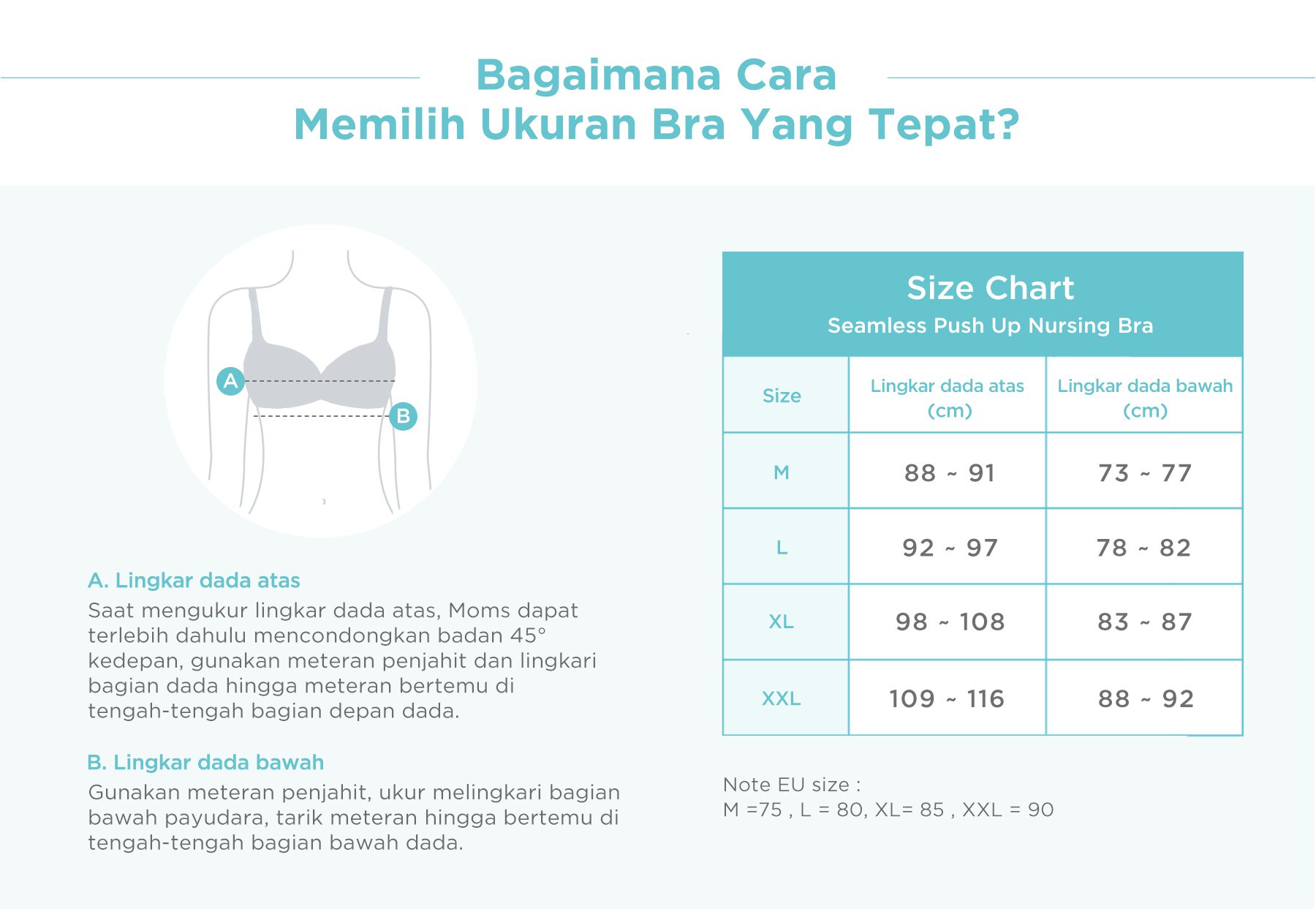 MOOIMOM Seamless Push Up Nursing Bra - Push Up Bra Menyusui Tanpa Jahitan description image