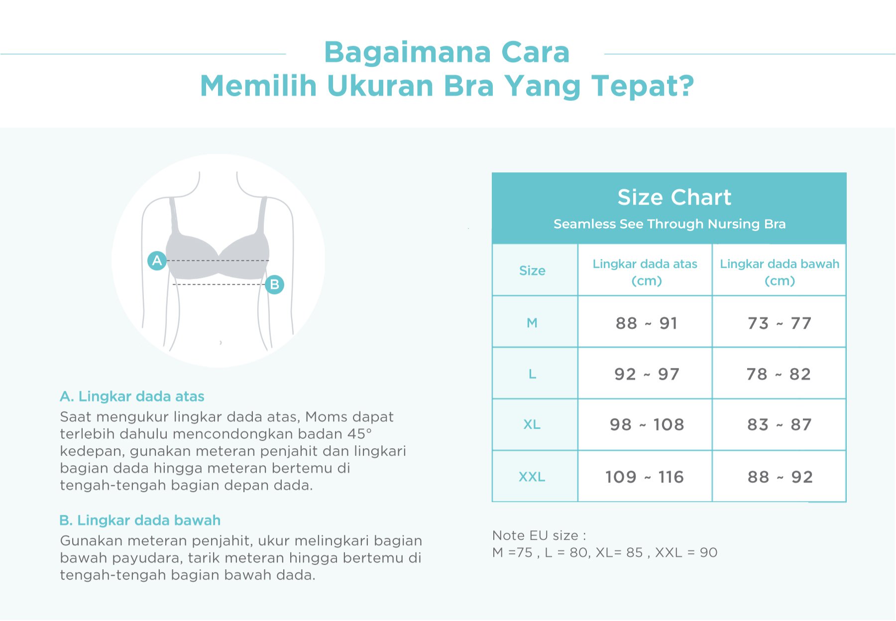 MOOIMOM Seamless See Through Nursing Bra - Bra Menyusui Stylish Tanpa Jahitan description image