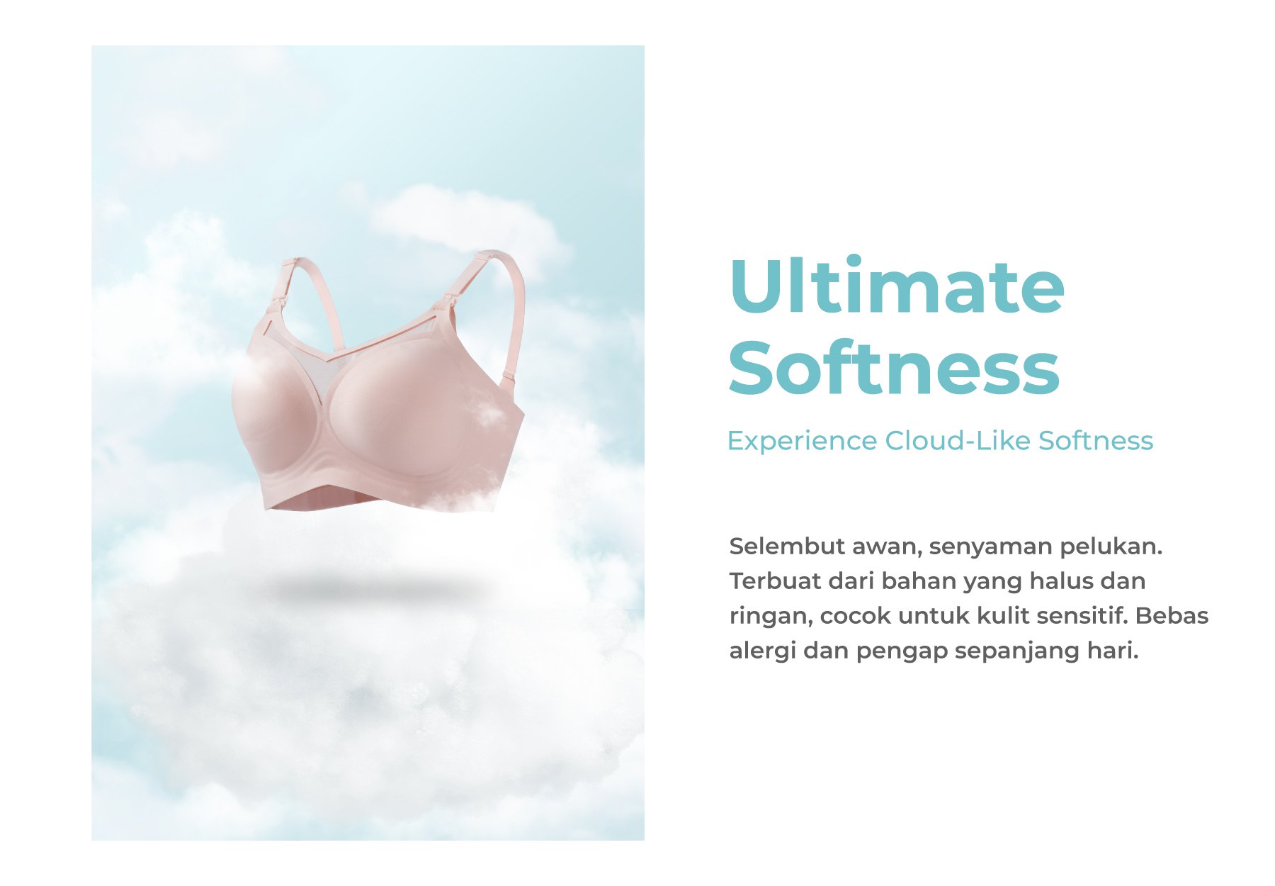 MOOIMOM Seamless See Through Nursing Bra - Bra Menyusui Stylish Tanpa Jahitan description image