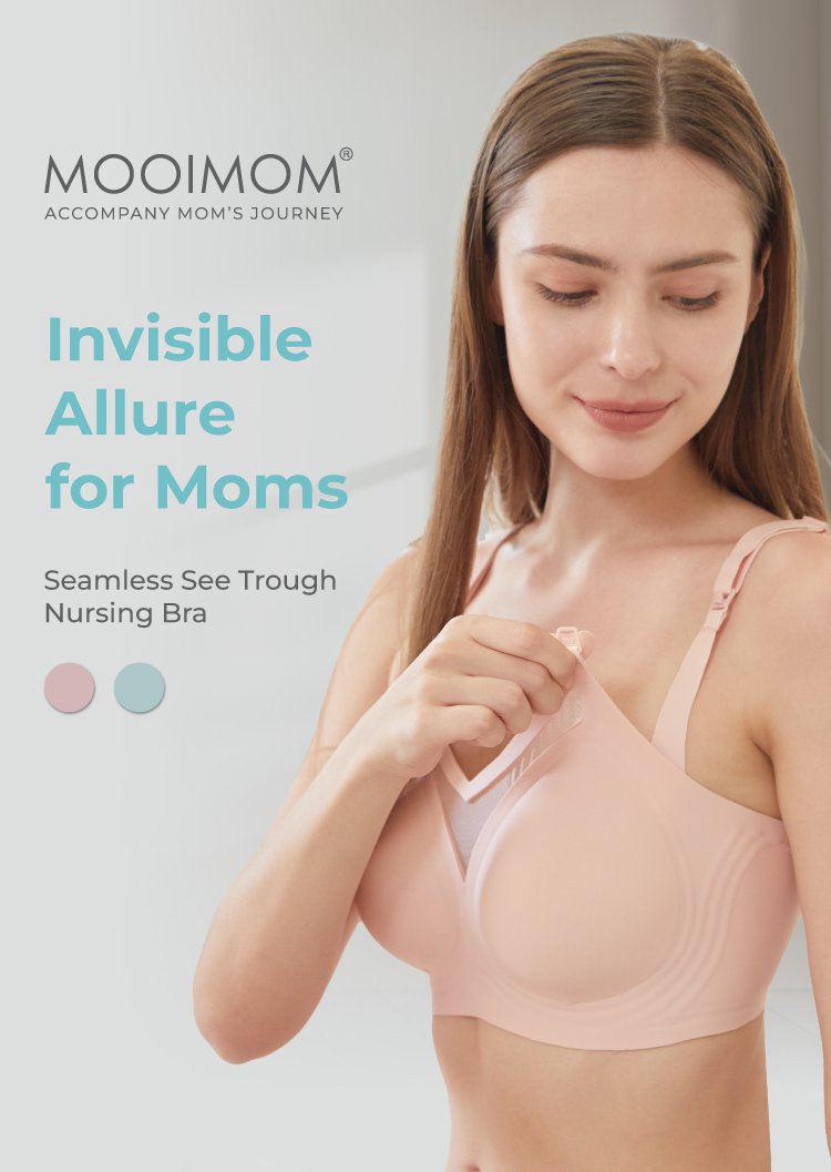 MOOIMOM Seamless See Through Nursing Bra - Bra Menyusui Stylish Tanpa Jahitan description image