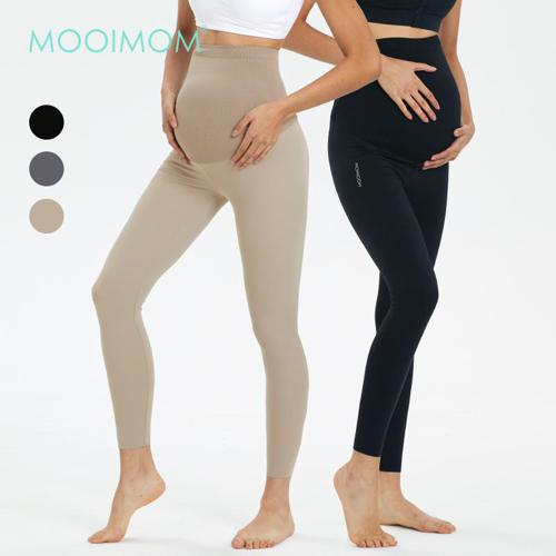 MOOIMOM Ulti Comfort Belly Cover Maternity Leggings (Long) - Legging Hamil Penutup Perut Extra Nyaman (Panjang) image