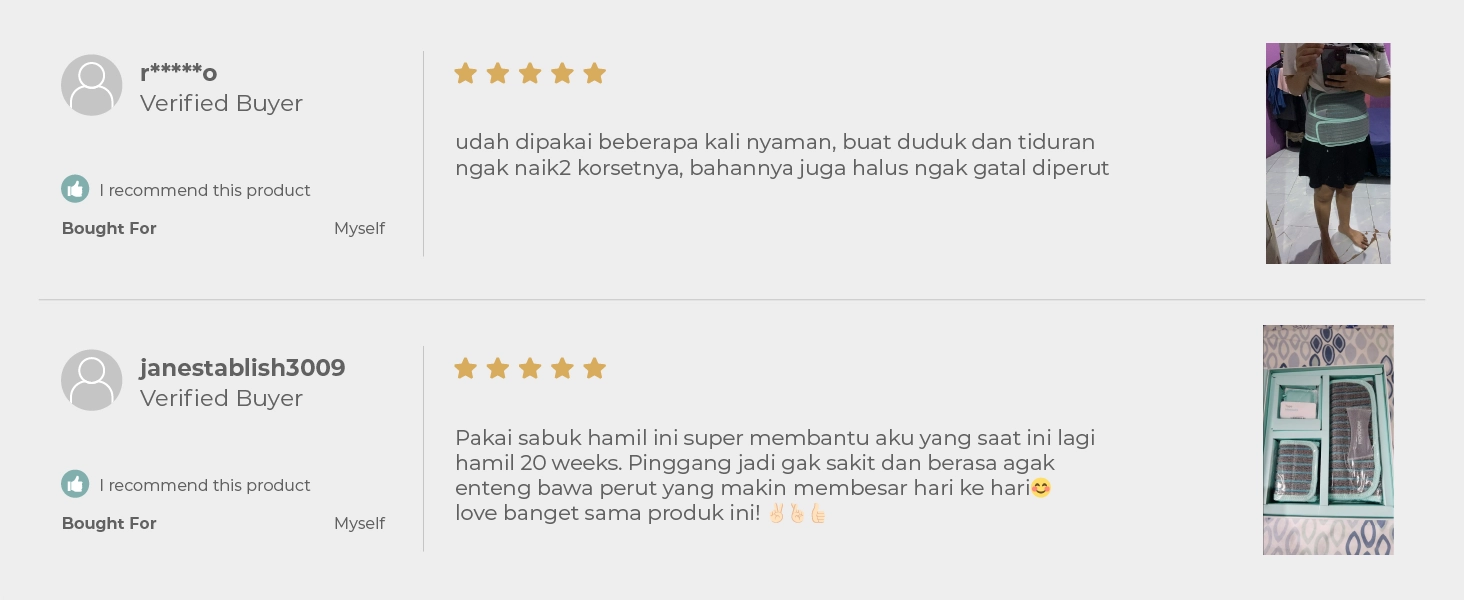 MOOIMOM Korset Hamil, Pasca-melahirkan, Caesar 2in1 Premium Bamboo Corset description image