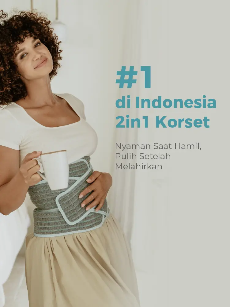 MOOIMOM Korset Hamil, Pasca-melahirkan, Caesar 2in1 Premium Bamboo Corset description image