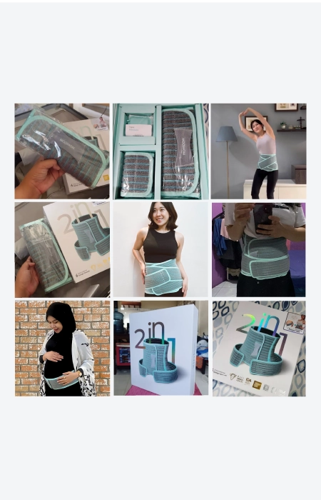 MOOIMOM Korset Hamil, Pasca-melahirkan, Caesar 2in1 Premium Bamboo Corset description image