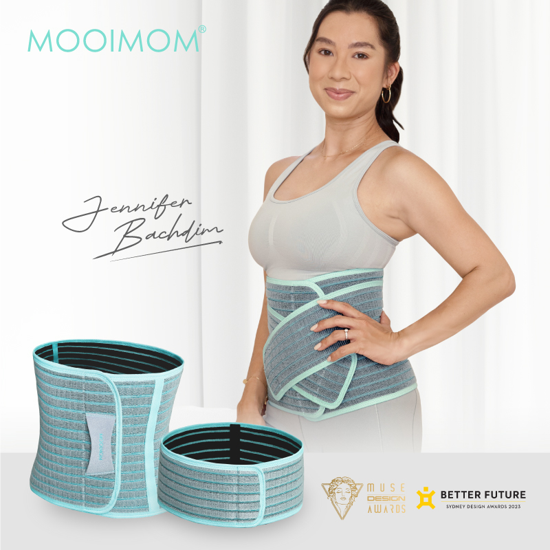 MOOIMOM Korset Hamil, Pasca-melahirkan, Caesar 2in1 Premium Bamboo Corset image