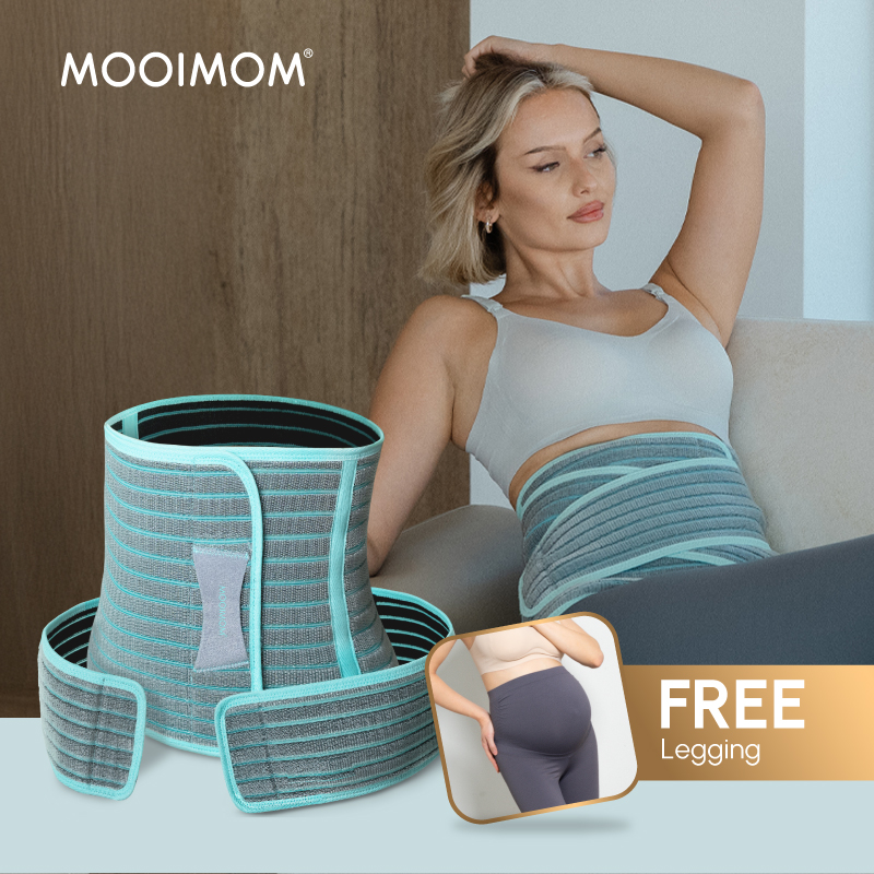 MOOIMOM Korset Hamil, Pasca-melahirkan, Caesar 2in1 Premium Bamboo Corset