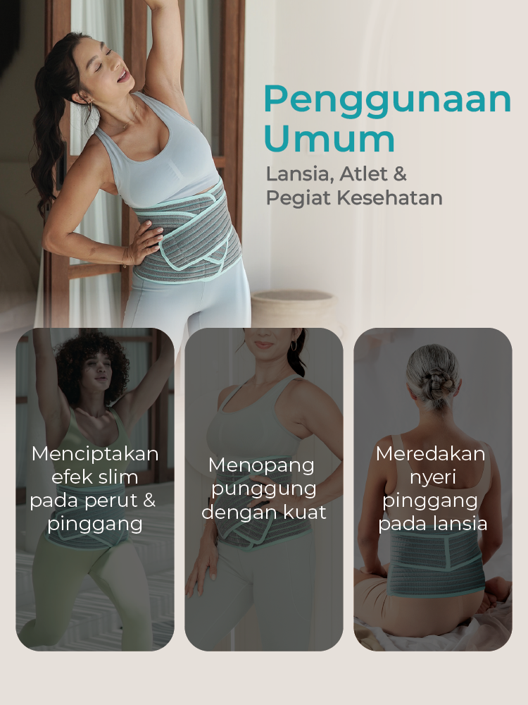 MOOIMOM Korset Hamil & Pasca Melahirkan | Korset Medis - MOOIMOM 2 in 1 Premium Bamboo Corset description image