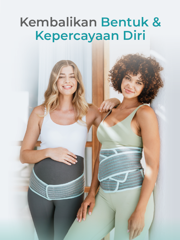 MOOIMOM Korset Hamil & Pasca Melahirkan | Korset Medis - MOOIMOM 2 in 1 Premium Bamboo Corset description image