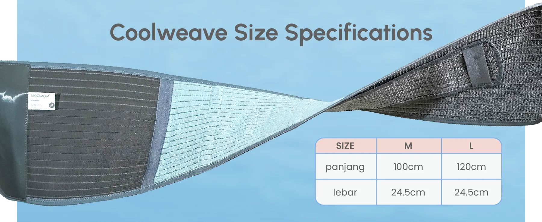 MOOIMOM CoolWeave Bamboo Postpartum Corset description image