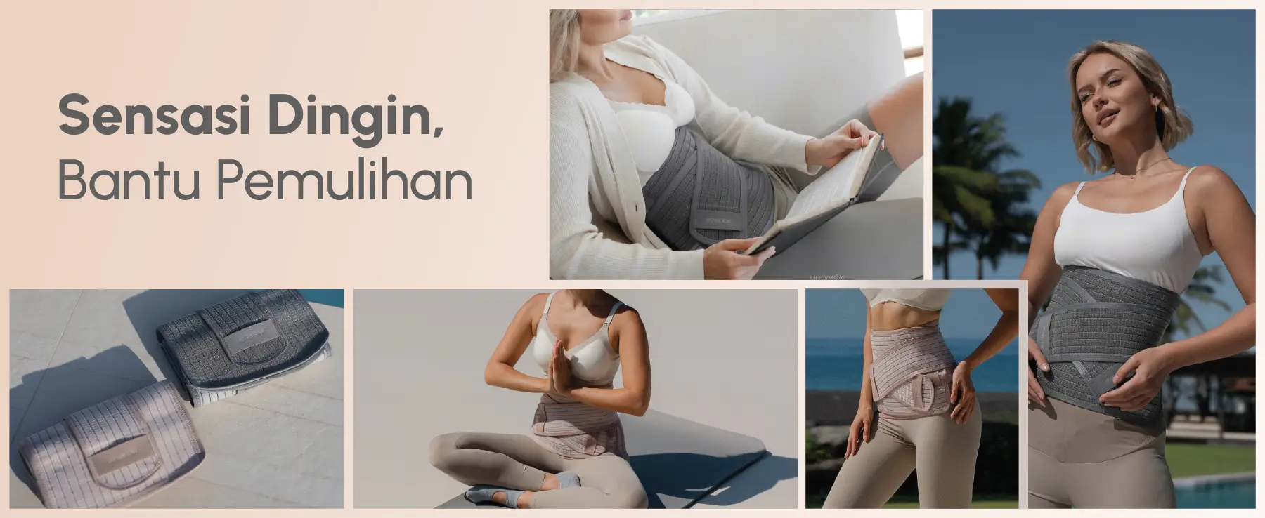 MOOIMOM CoolWeave Bamboo Postpartum Corset description image