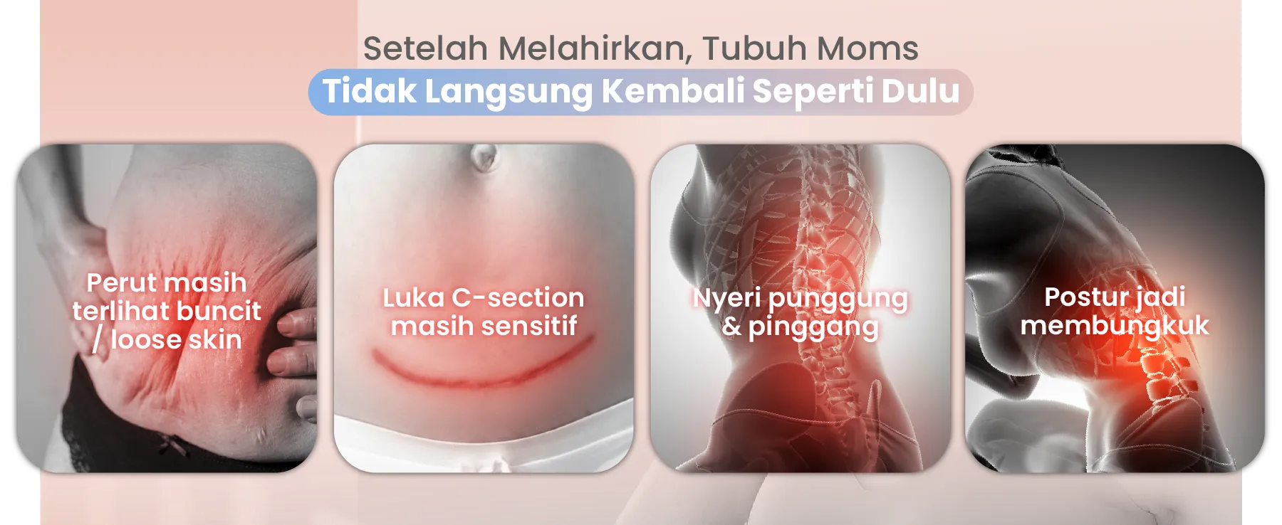 MOOIMOM CoolWeave Bamboo Postpartum Corset description image