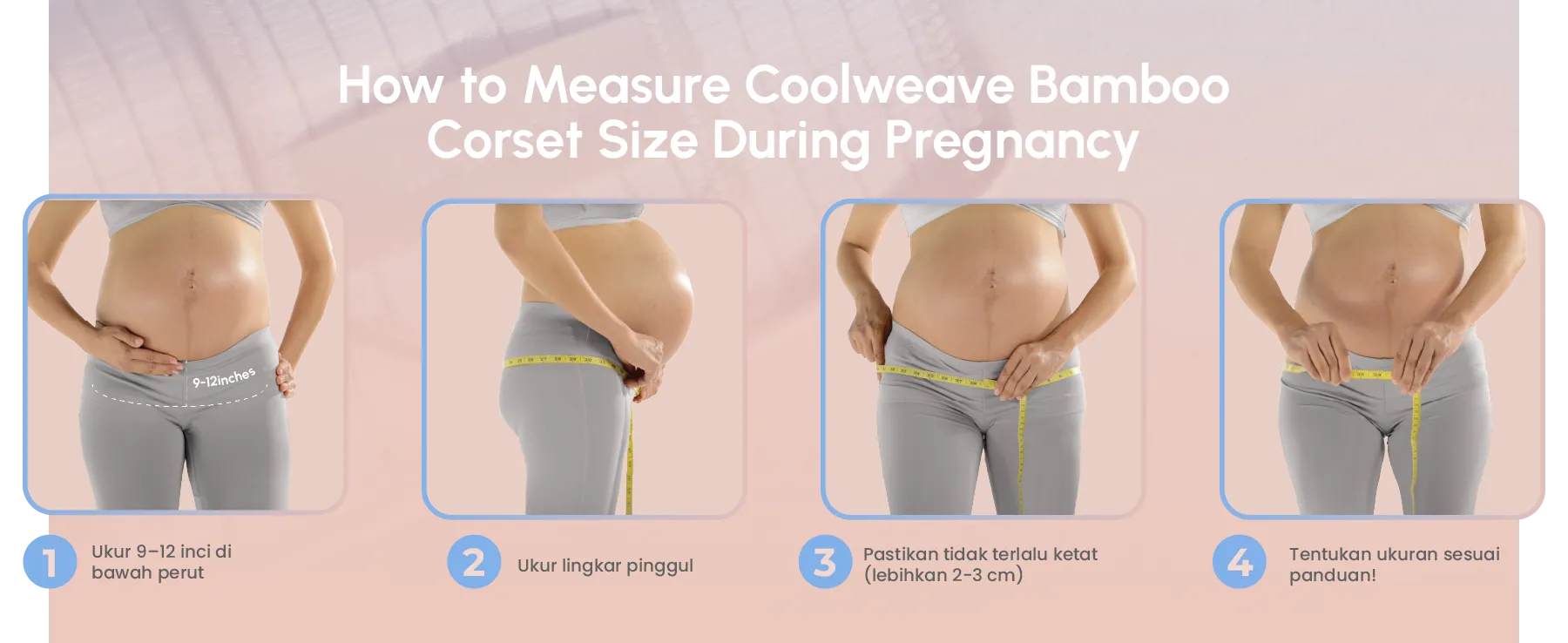MOOIMOM CoolWeave Bamboo Postpartum Corset description image