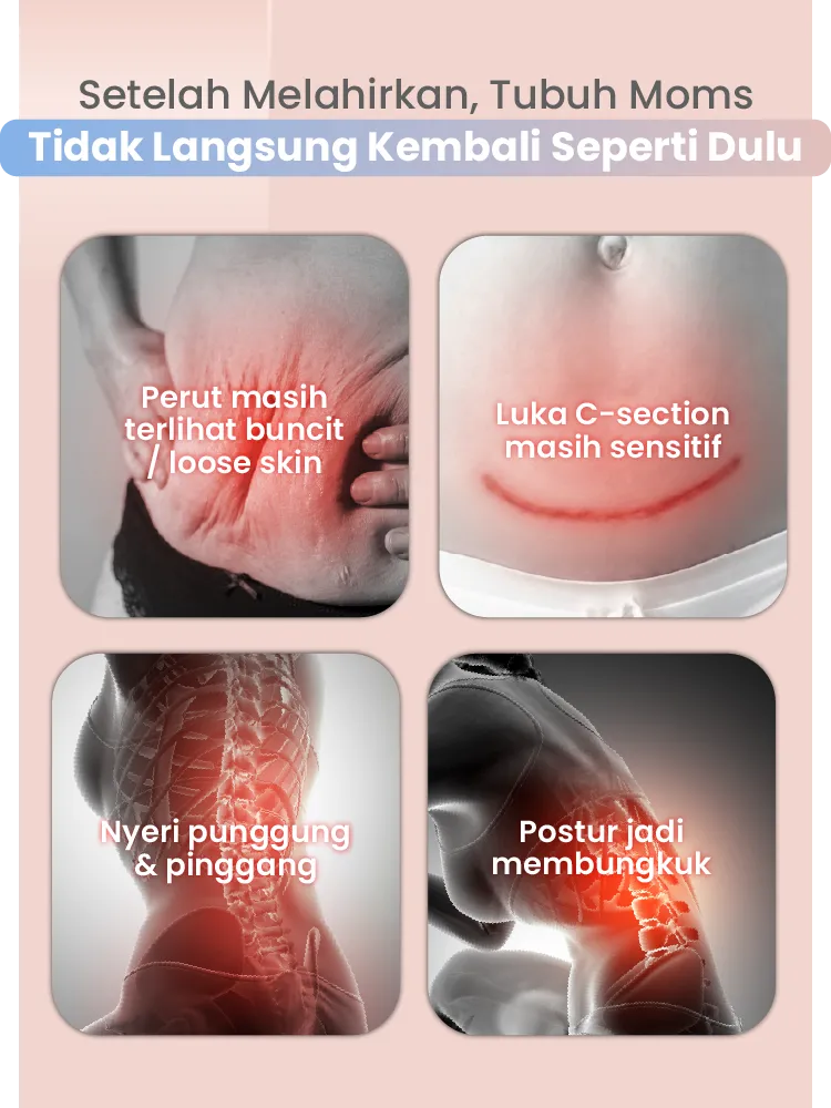 MOOIMOM CoolWeave Bamboo Postpartum Corset description image