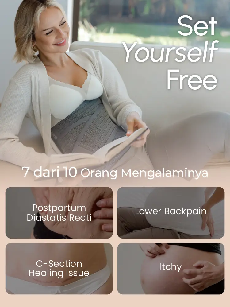 MOOIMOM CoolWeave Bamboo Postpartum Corset description image