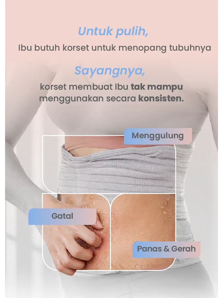 MOOIMOM CoolWeave Bamboo Postpartum Corset description image