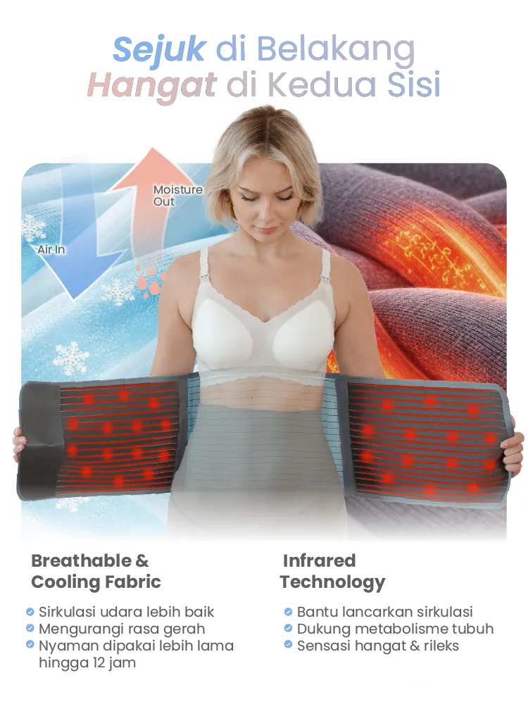 MOOIMOM CoolWeave Bamboo Postpartum Corset description image