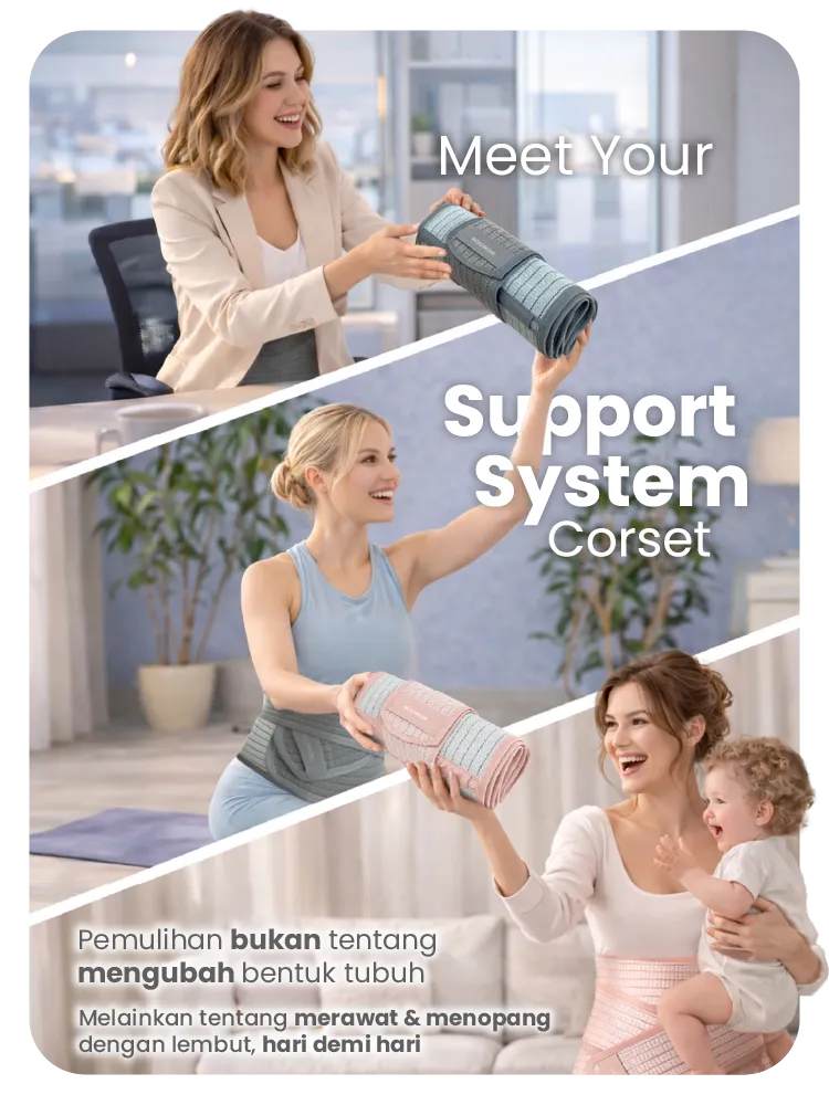 MOOIMOM CoolWeave Bamboo Postpartum Corset description image