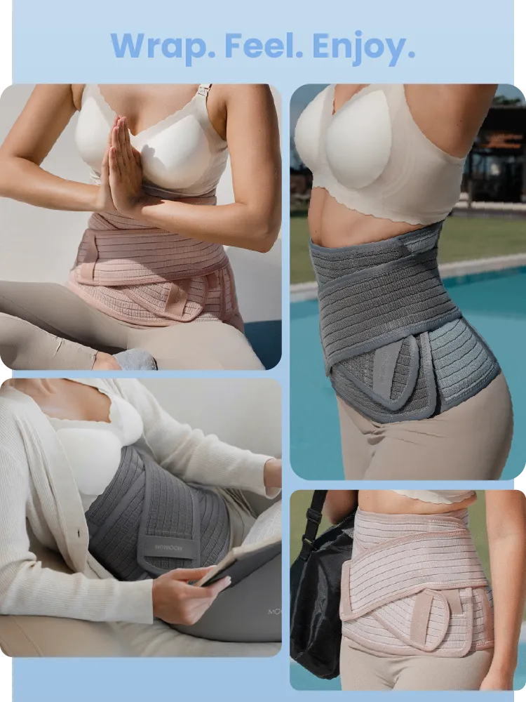 MOOIMOM CoolWeave Bamboo Postpartum Corset description image