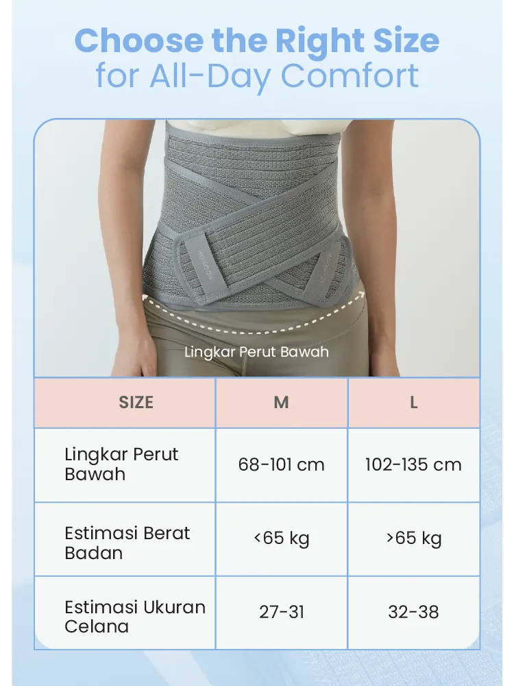MOOIMOM CoolWeave Bamboo Postpartum Corset description image