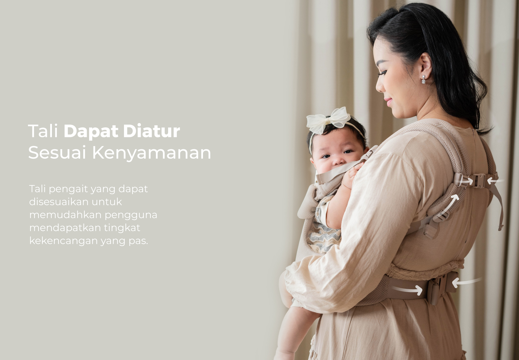 MOOIMOM Wonder Carrier - Gendongan Bayi SSC description image