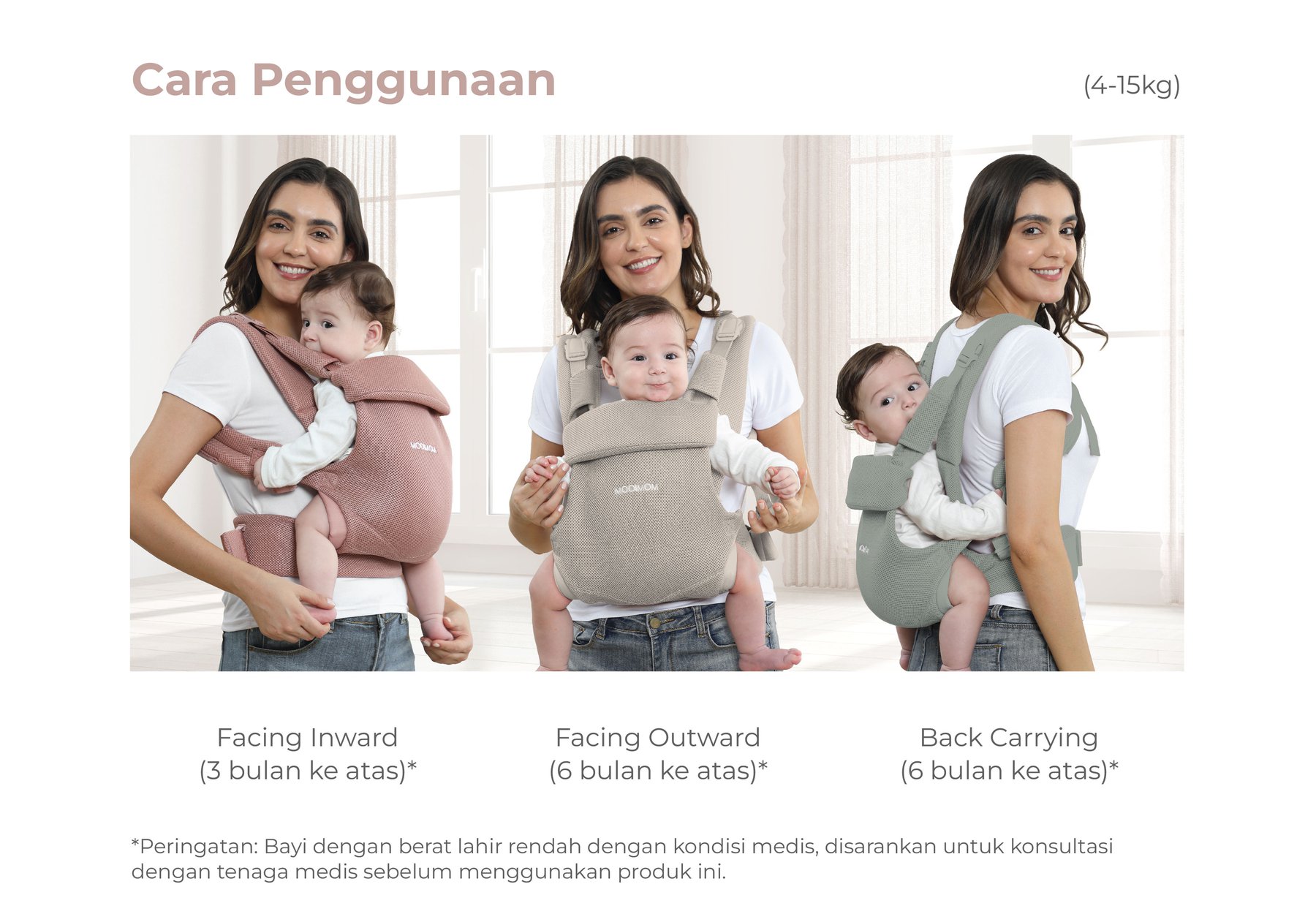 MOOIMOM Wonder Carrier - Gendongan Bayi SSC description image