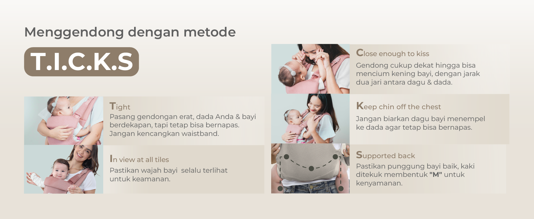 MOOIMOM Wonder Carrier - Gendongan Bayi SSC description image