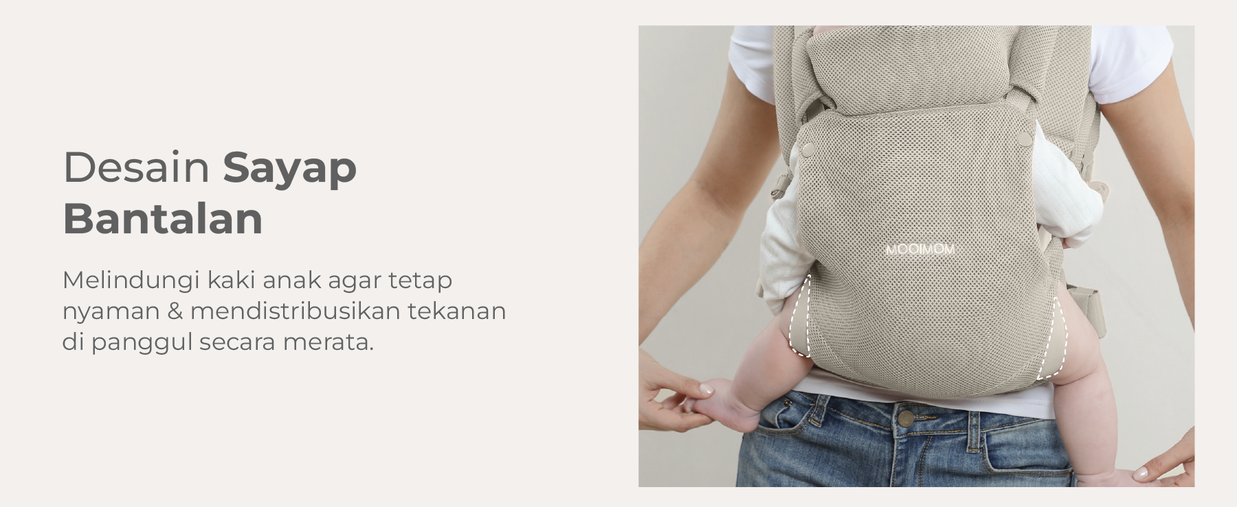 MOOIMOM Wonder Carrier - Gendongan Bayi SSC description image