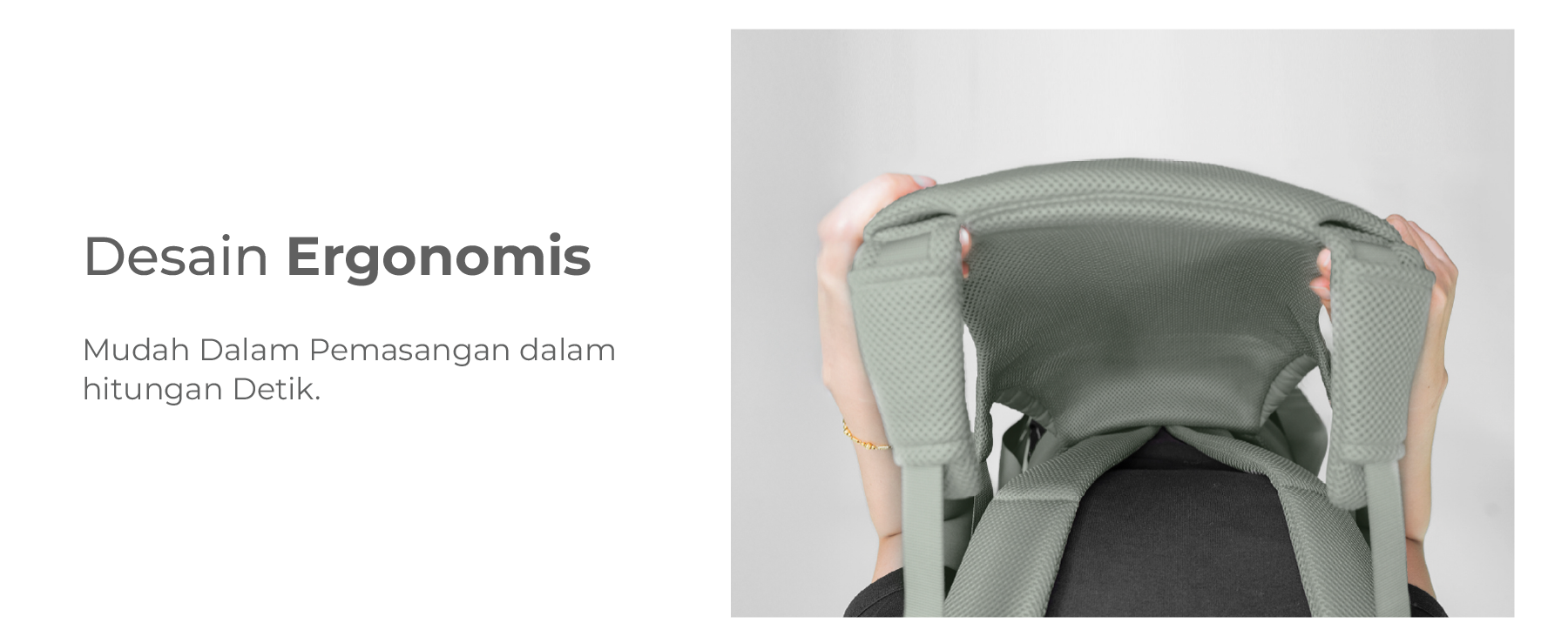 MOOIMOM Wonder Carrier - Gendongan Bayi SSC description image