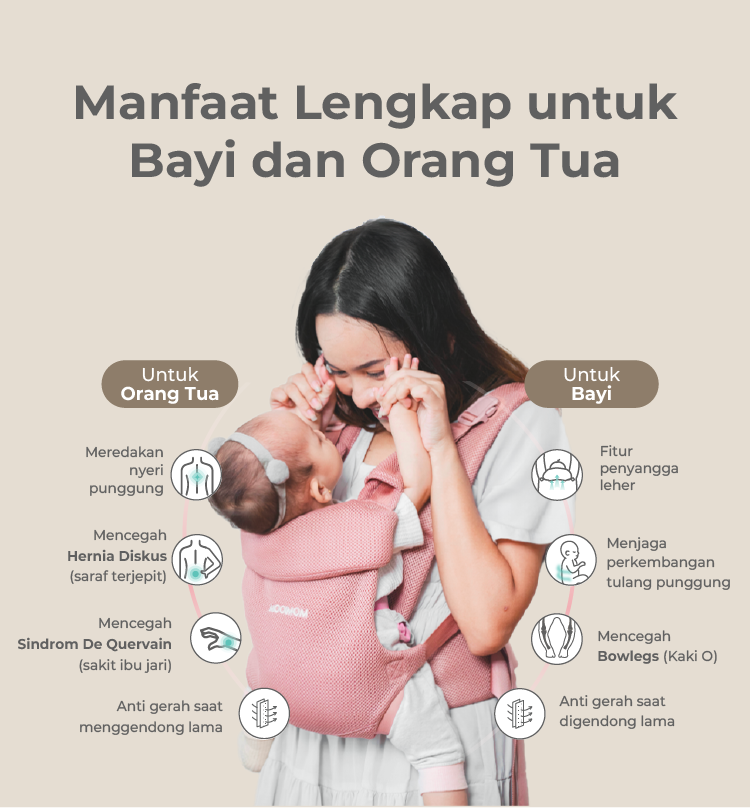 MOOIMOM Wonder Carrier - Gendongan Bayi SSC description image