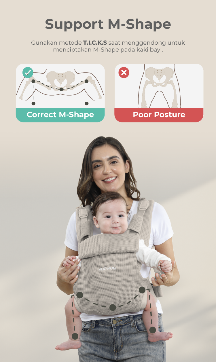 MOOIMOM Wonder Carrier - Gendongan Bayi SSC description image
