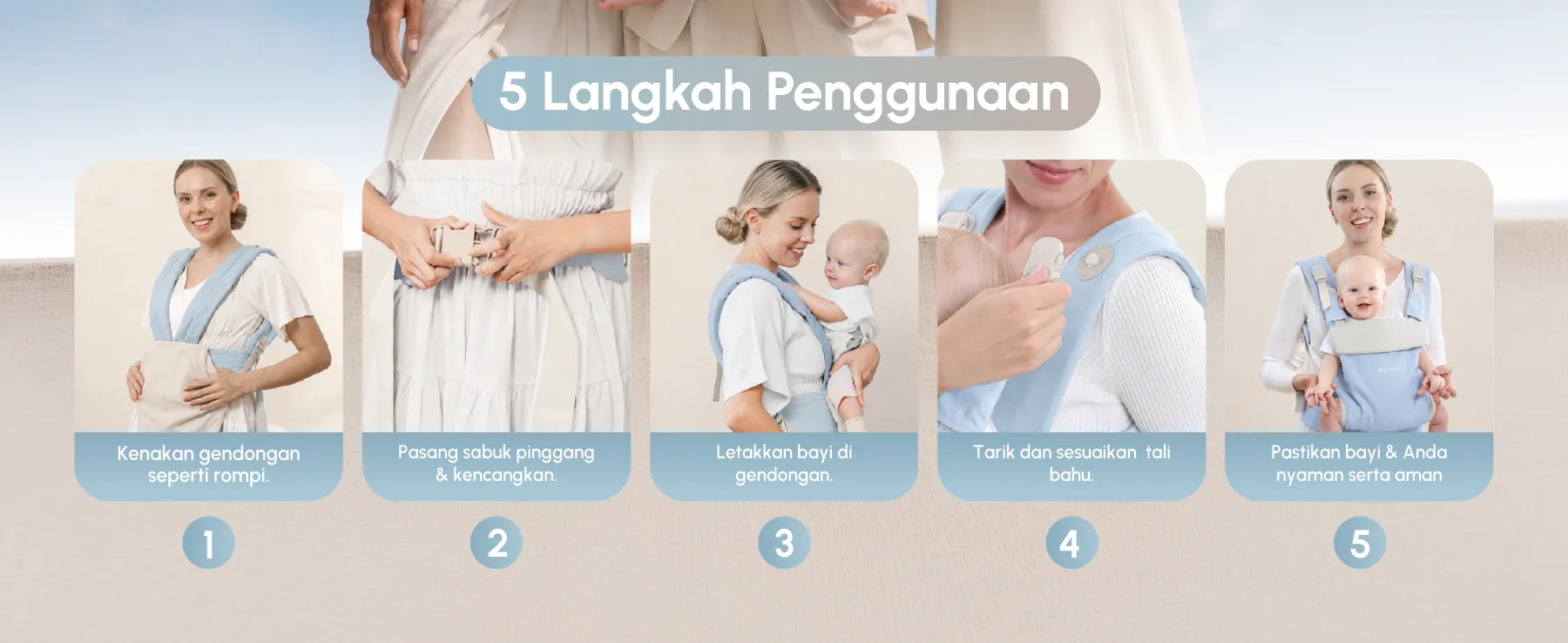 [PRE ORDER] MOOIMOM Wonder Carrier - Pure Cotton Series description image
