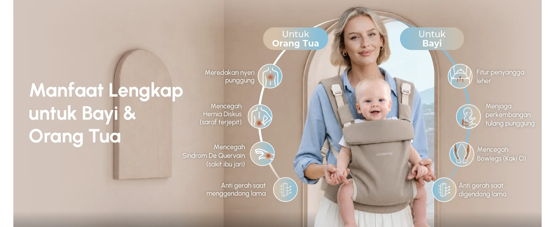 [PRE ORDER] MOOIMOM Wonder Carrier - Pure Cotton Series description image
