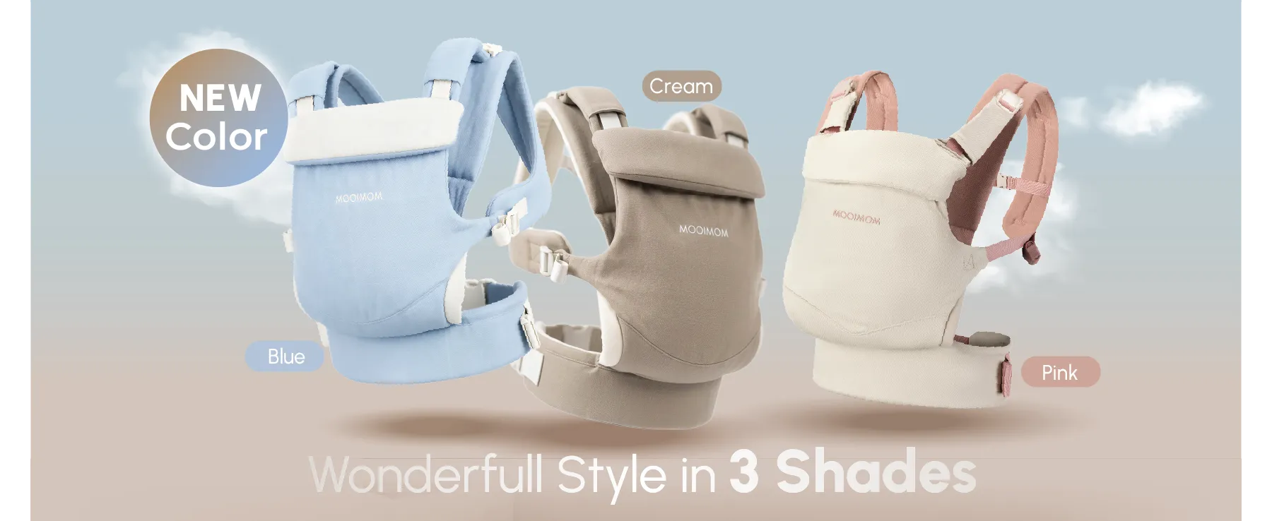 [PRE ORDER] MOOIMOM Wonder Carrier - Pure Cotton Series description image