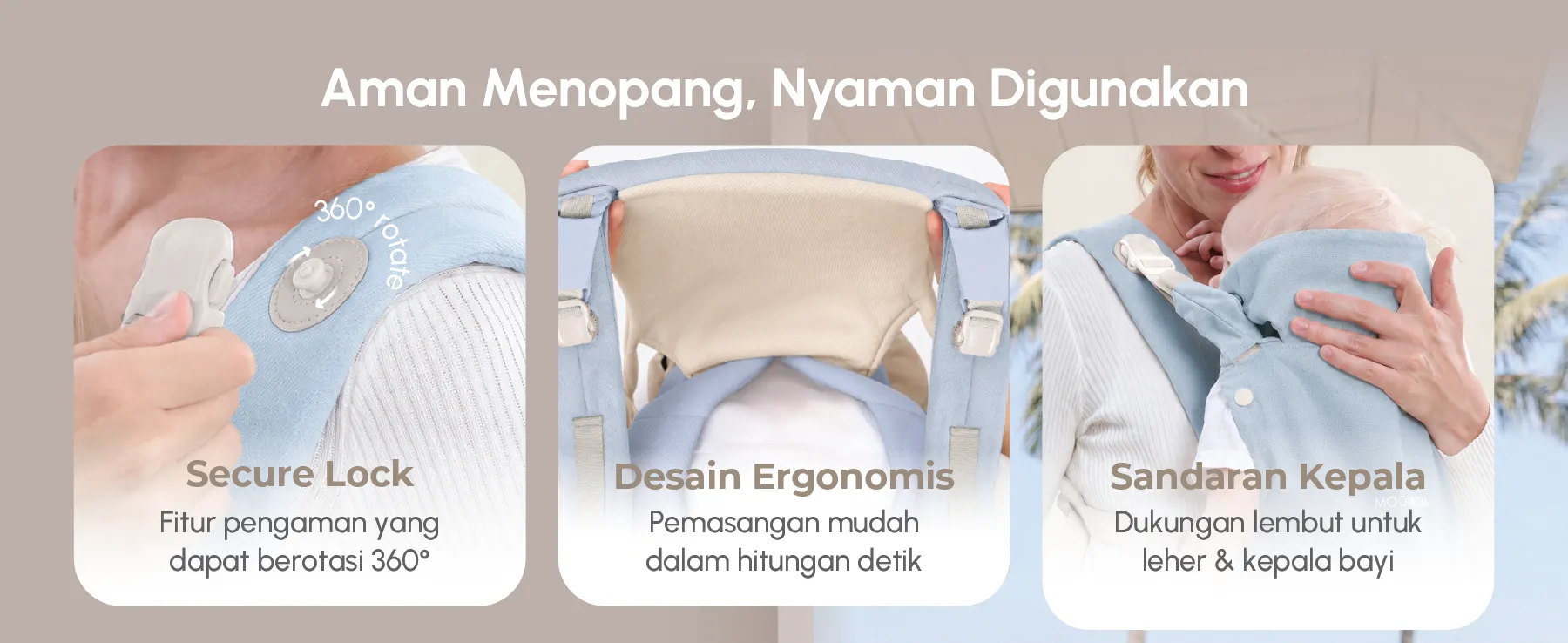 [PRE ORDER] MOOIMOM Wonder Carrier - Pure Cotton Series description image