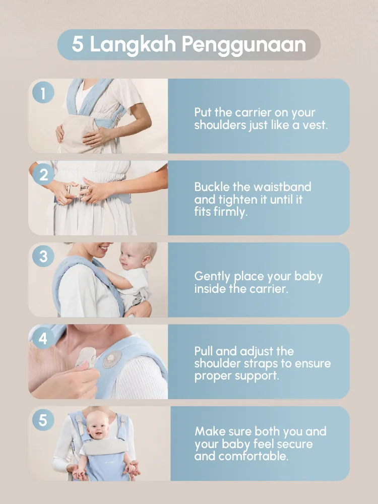 [PRE ORDER] MOOIMOM Wonder Carrier - Pure Cotton Series description image
