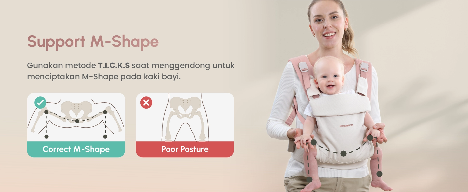 MOOIMOM Wonder Carrier - Pure Cotton Series description image