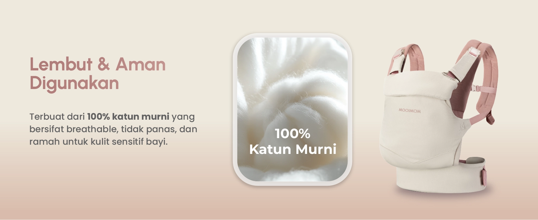 MOOIMOM Wonder Carrier - Pure Cotton Series description image