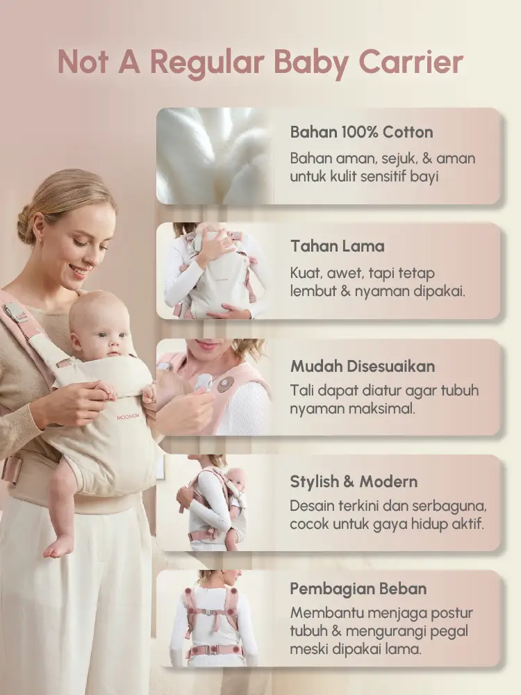 MOOIMOM Wonder Carrier - Pure Cotton Series description image