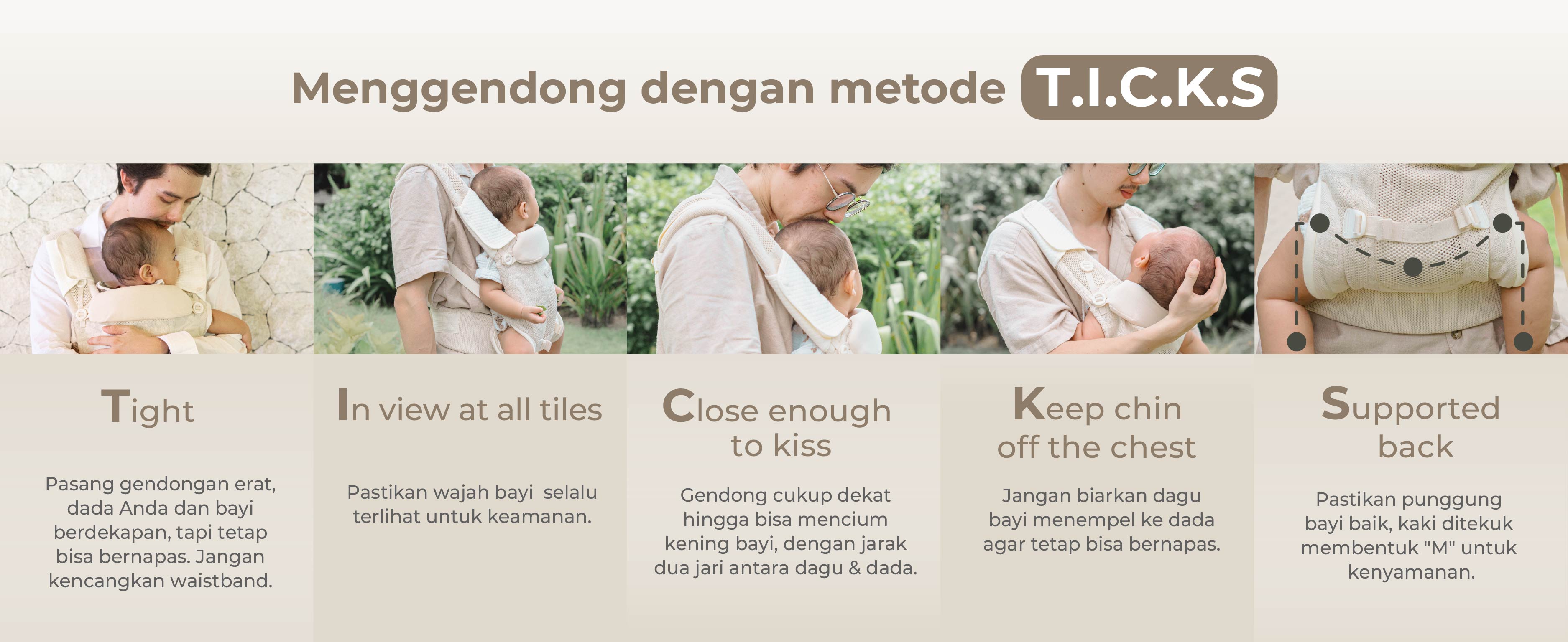 Mooimom AiryKnit Baby Carrier - Gendongan Premium SSC Airy Knit description image