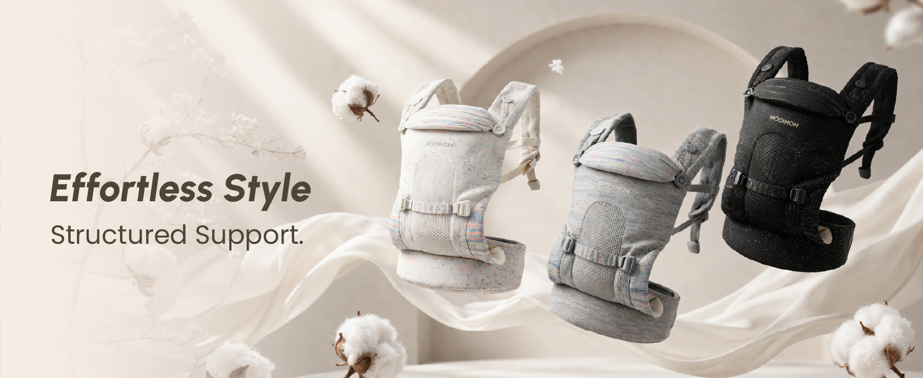 Mooimom AiryKnit Baby Carrier - Gendongan Premium SSC Airy Knit description image