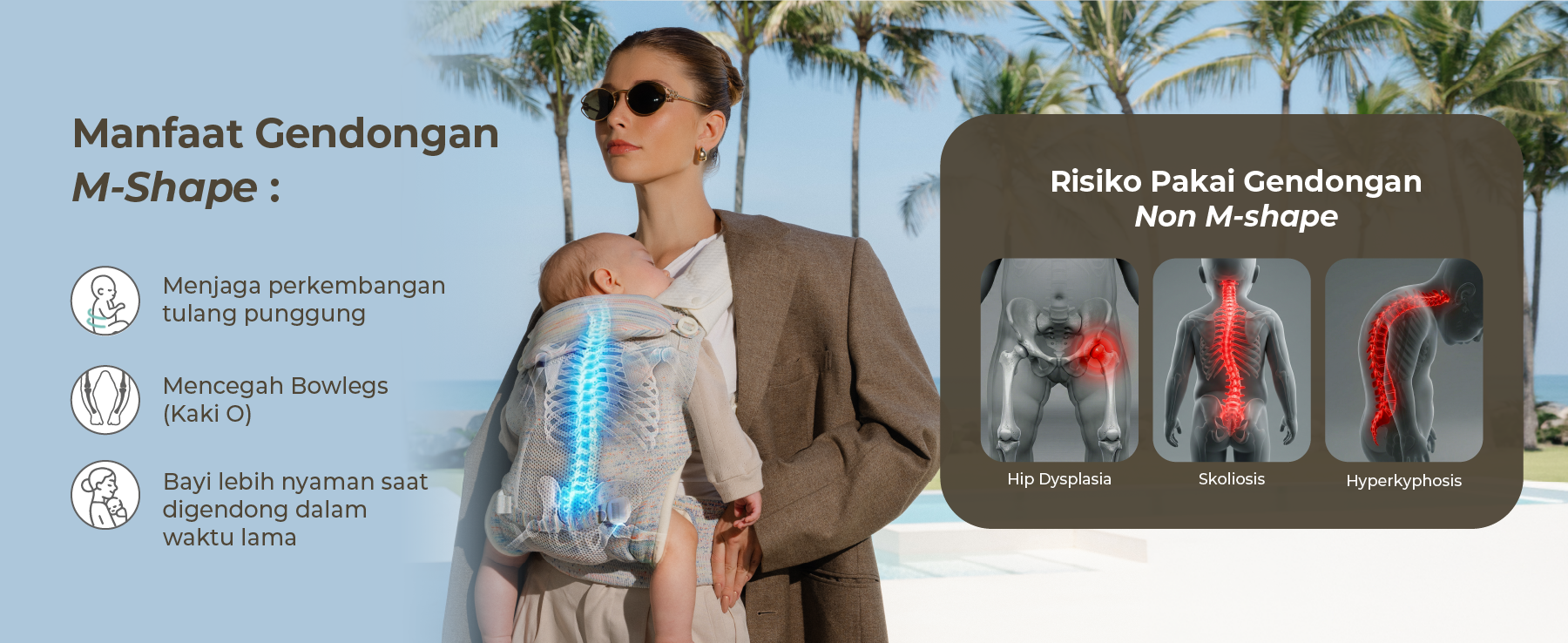 Mooimom AiryKnit Baby Carrier - Gendongan Premium SSC Airy Knit description image